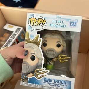 Funko King Triton Figure with Gold and Blue Accents
